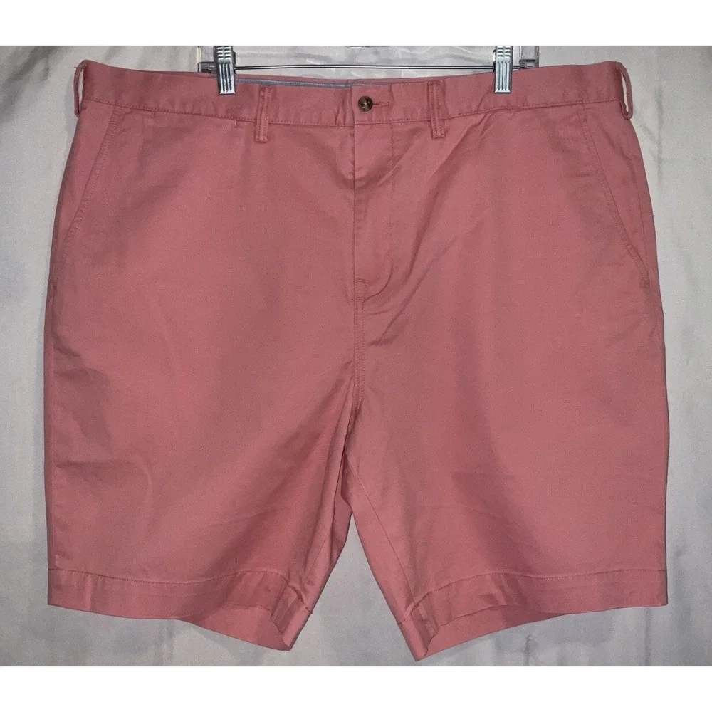 NWOT Men Polo Ralph Lauren Stretch Classic Fit Chino Shorts Salmon Pink 42
